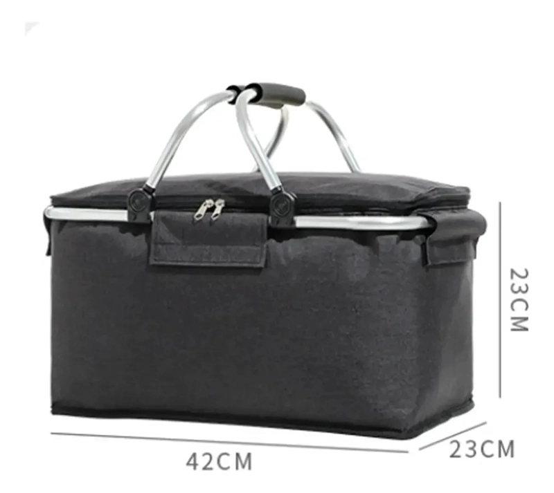 CANASTO TE RMICO IMPERMEABLE PARA PICNIC 4 PERSONAS COLOR ROJO - 6