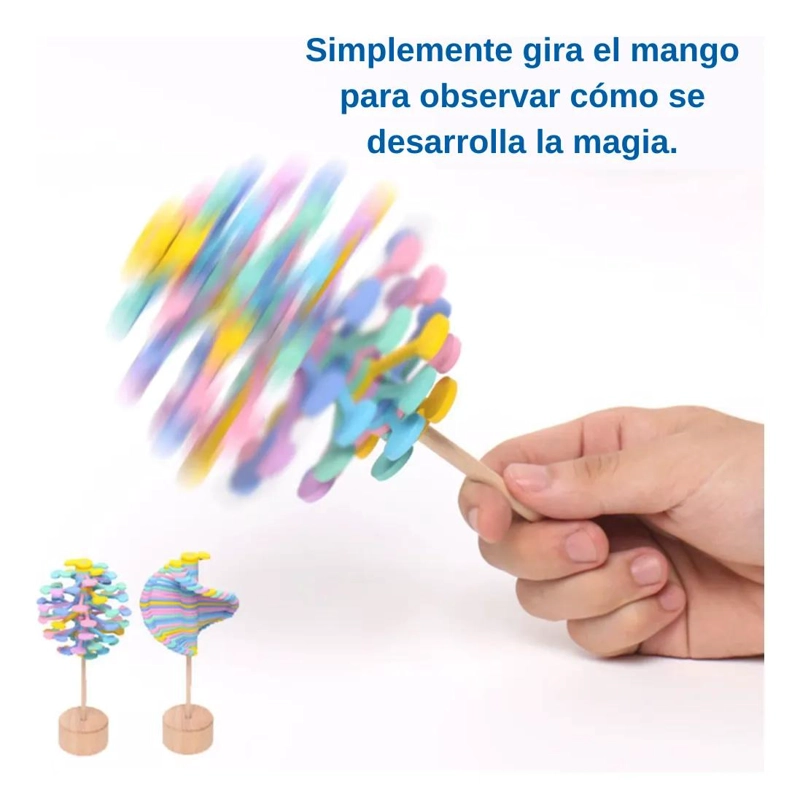 VARITA GIRATORIA ANTIESTRE S DE MADERA PARA RELAJACION - 4