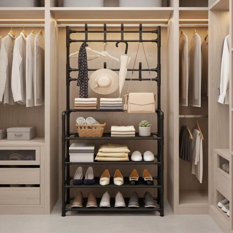 COLGADOR ORGANIZADOR DE 4 NIVELES PARA ROPA Y ZAPATOS - 2