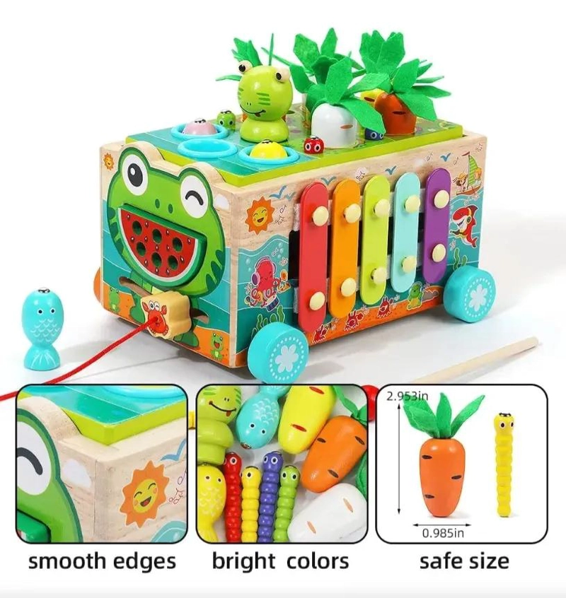 JUGUETE MONTESSORI DE MADERA PARA NIÑOS DE 1 A 3 AÑOS - 2