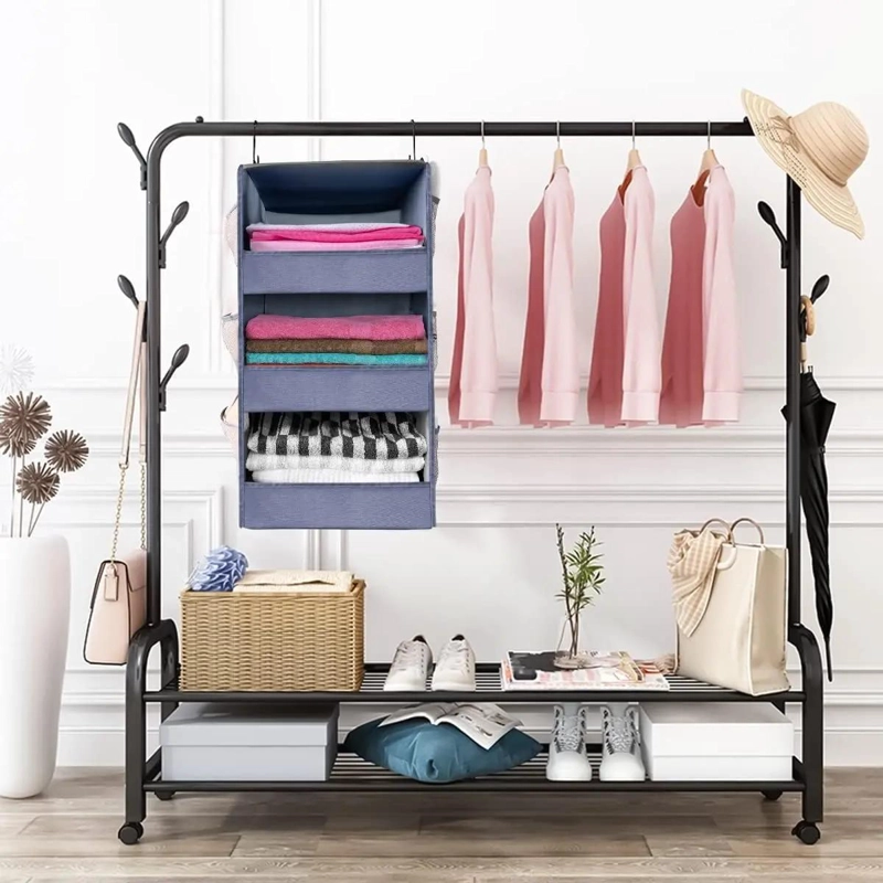 PERCHERO RACK ARMABLE ORGANIZADOR MULTIFUNCIONAL PARA ROPA - 5