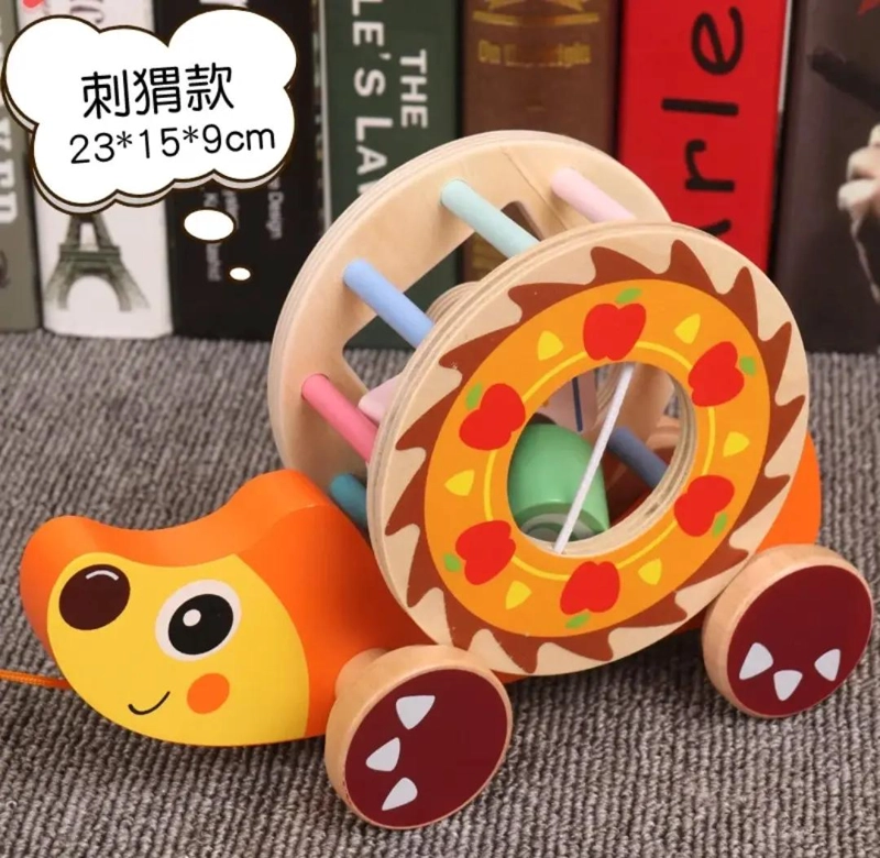 JUEGO DE ENCAJE MONTESSORI ERIZO DIDACTICO CON RUEDAS - 3