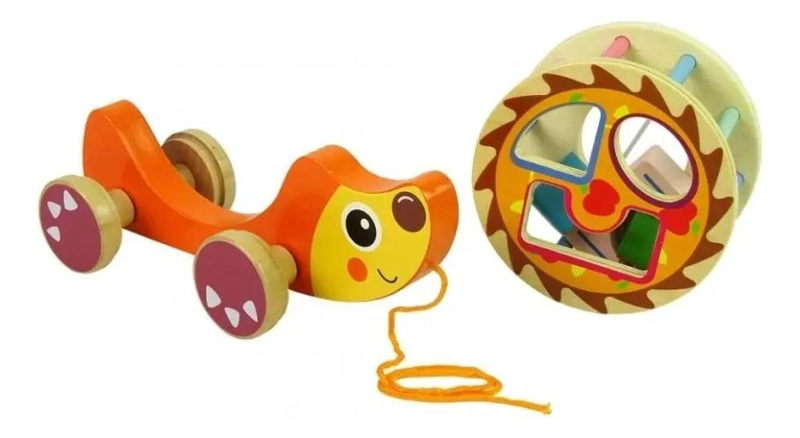 JUEGO DE ENCAJE MONTESSORI ERIZO DIDACTICO CON RUEDAS - 5