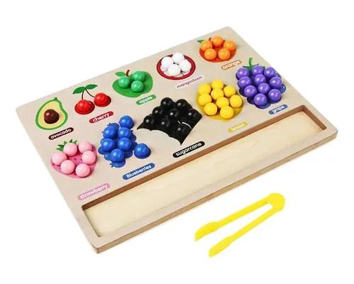 TABLERO EDUCATIVO DE CLASIFICACION DE COLORES Y FRUTAS - 2