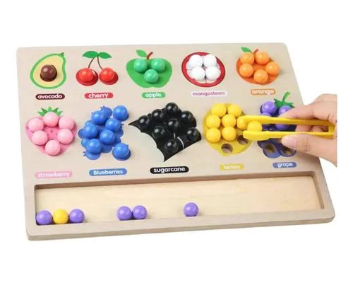 TABLERO EDUCATIVO DE CLASIFICACION DE COLORES Y FRUTAS - 3