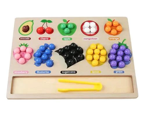 TABLERO EDUCATIVO DE CLASIFICACION DE COLORES Y FRUTAS - 5