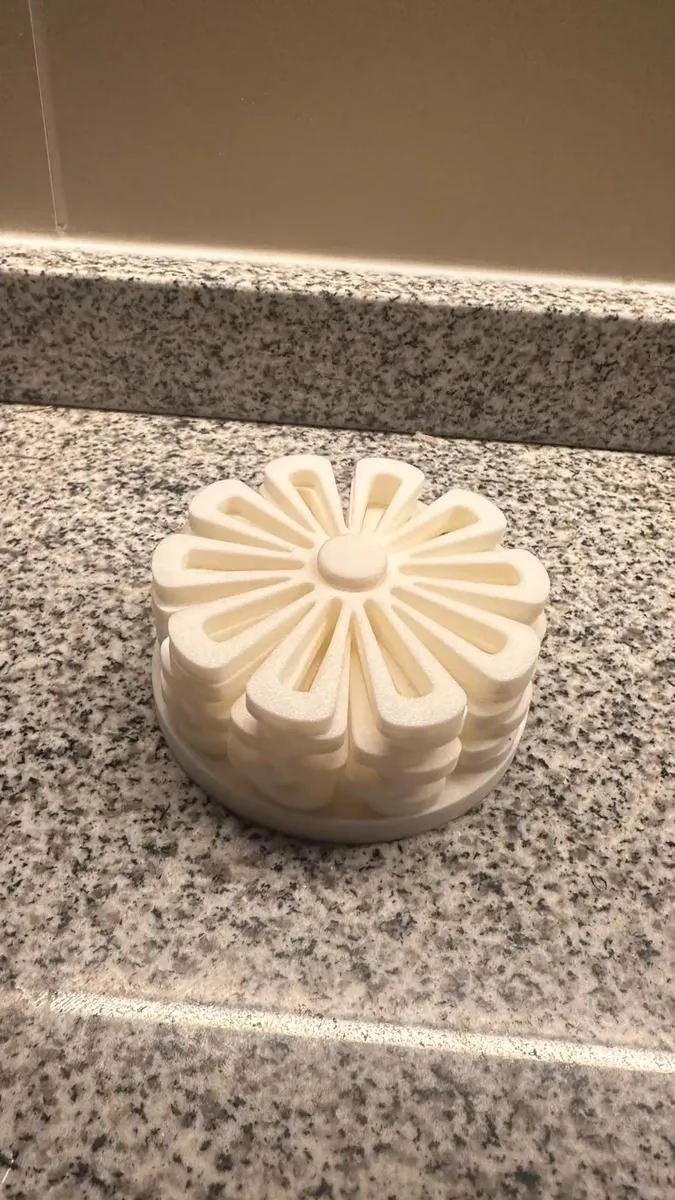 SET DE 6 POSAVASOS FLORALES CON ORGANIZADOR FUNCIONAL - 5
