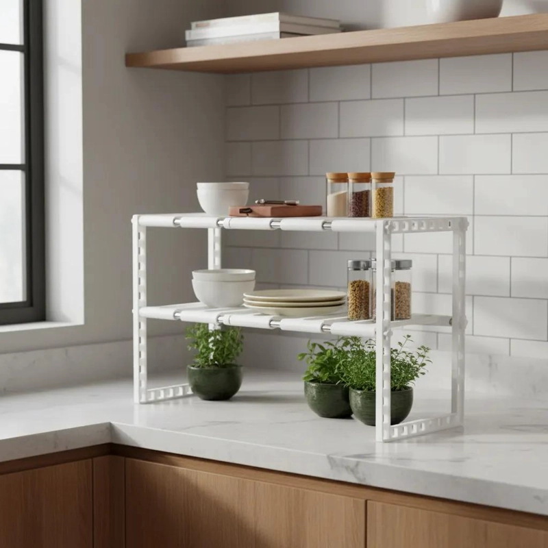 ORGANIZADOR MULTIFUNCIONAL AJUSTABLE PARA COCINA Y BAÑO - 1