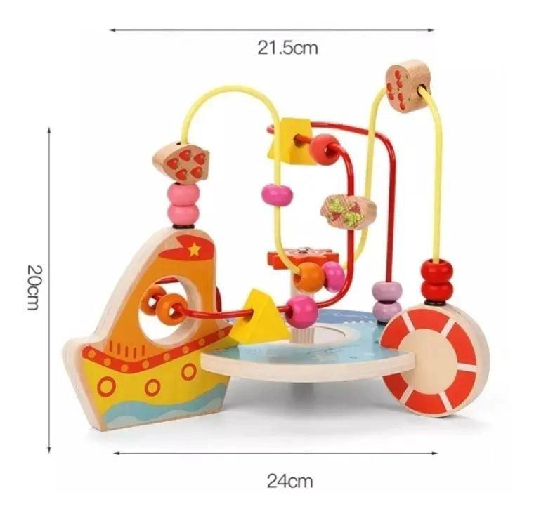 JUGUETE DIDACTICO DE MADERA PARA DESARROLLO INFANTIL - 7