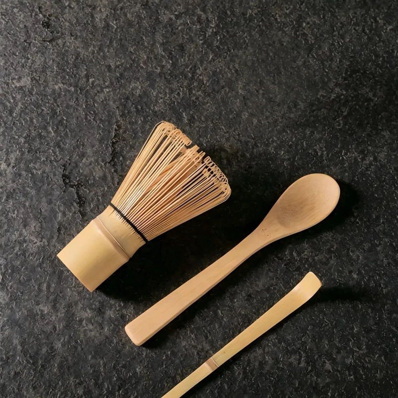 SET DE 3 UTENSILIOS DE BAMBU PARA PREPARACION DE TE  MATCHA - 10