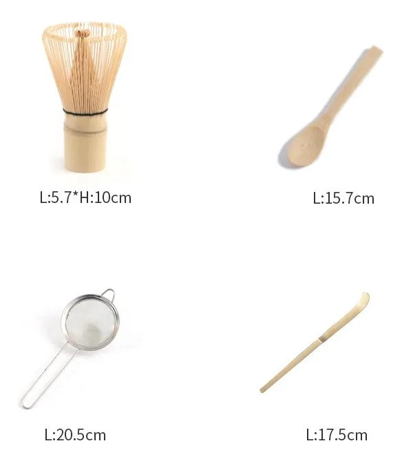 SET DE 3 UTENSILIOS DE BAMBU PARA PREPARACION DE TE  MATCHA - 8