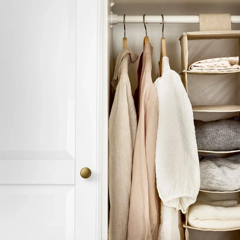 ORGANIZADOR COLGANTE DE ROPA CON 6 COMPARTIMENTOS PARA CLOSET - 8