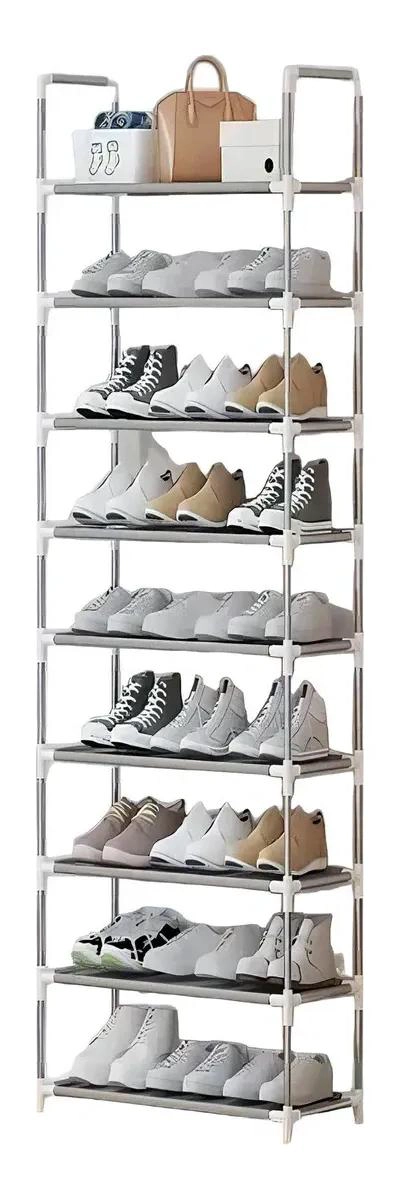 ZAPATERO METALICO VERTICAL DE 9 NIVELES EN COLOR BLANCO - 6