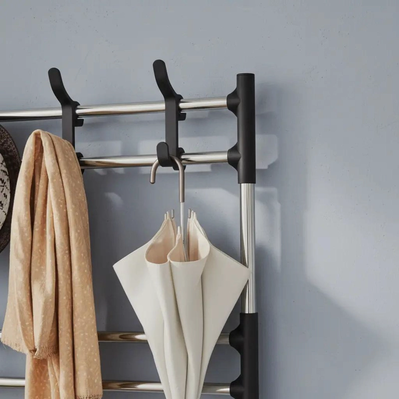 PERCHERO ORGANIZADOR COLGADOR DE 3 NIVELES PARA ROPA Y ZAPATOS - 1