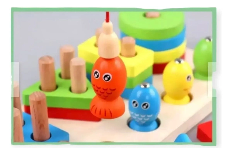 JUEGO DE ENCAJE DE PESCA MAGNE TICO PARA NIÑOS - 6