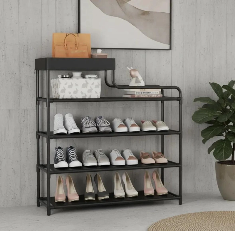 ZAPATERO ORGANIZADOR DE METAL 5 NIVELES PARA 12 PARES - 3