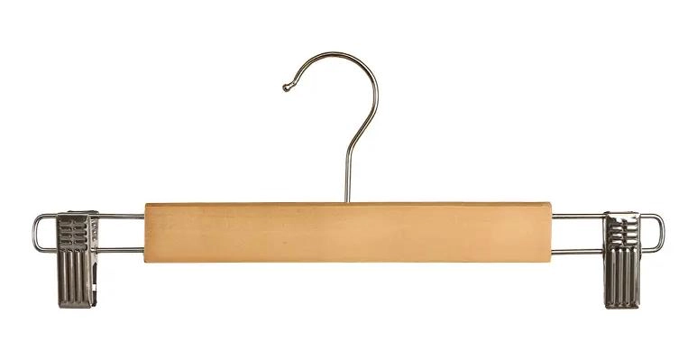 PERCHERO DE MADERA NATURAL PARA PANTALONES Y FALDAS 5 PIEZAS - 1