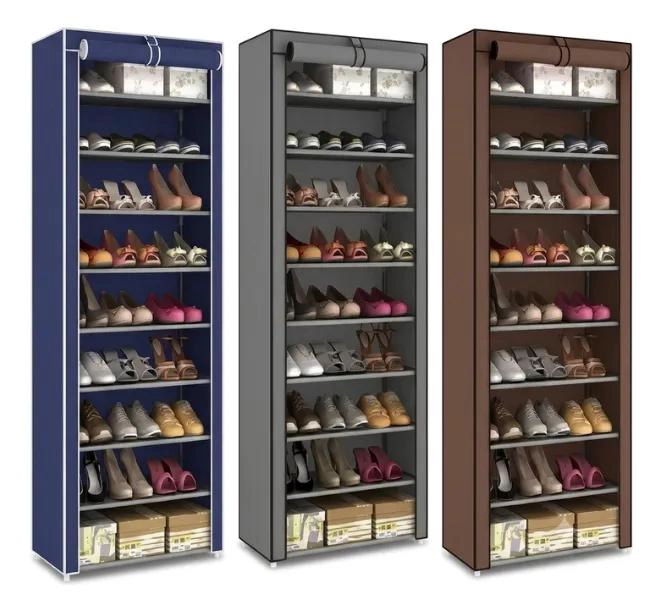 ZAPATERO VERTICAL ORGANIZADOR DE CALZADO CON 10 NIVELES - 1