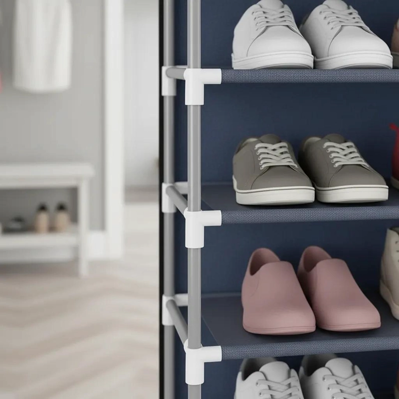 ZAPATERO VERTICAL ORGANIZADOR DE CALZADO CON 10 NIVELES - 4