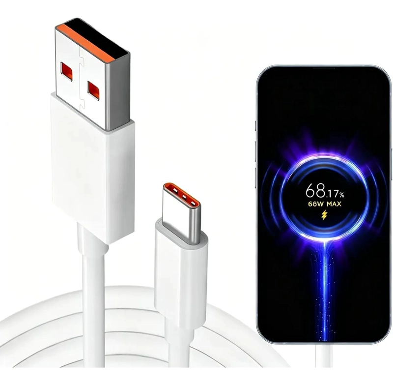 CABLE USB TIPO C 66W CARGA RAPIDA 2 METROS - 1