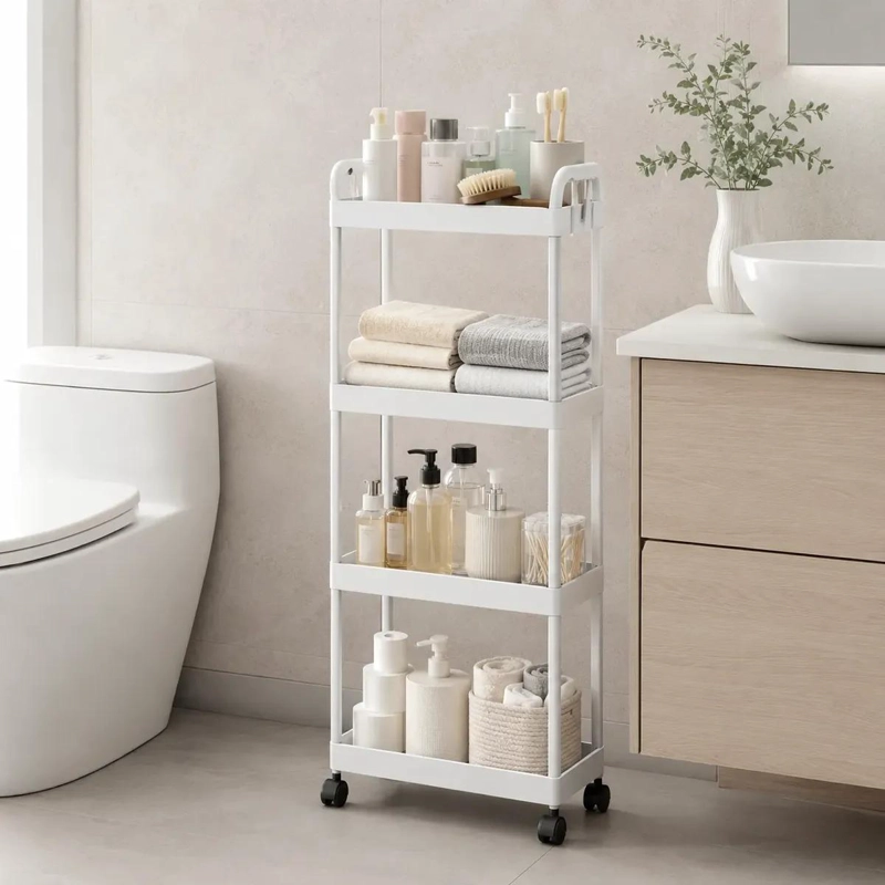 CARRITO ORGANIZADOR MULTIFUNCIONAL DE 4 NIVELES CON RUEDAS - 3