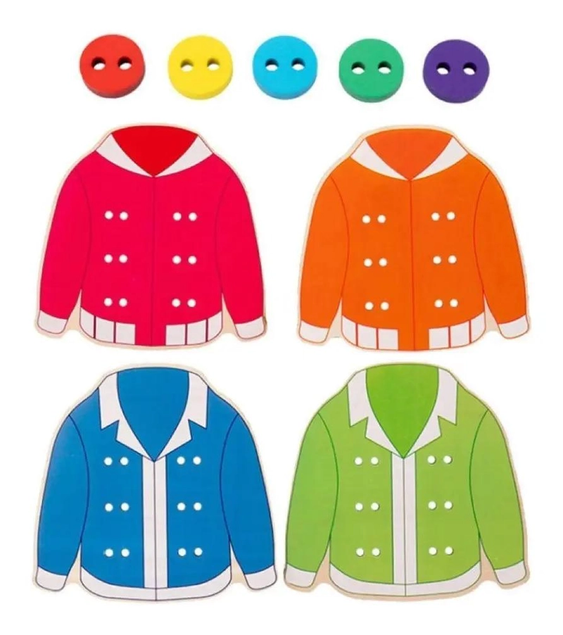 ENHEBRADOR DE MADERA DIDACTICO PARA NIÑOS - 3