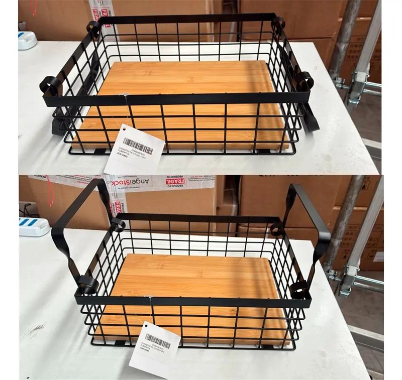 ORGANIZADOR DE CUBIERTOS Y UTENSILIOS DE COCINA EN METAL Y MADERA - 6