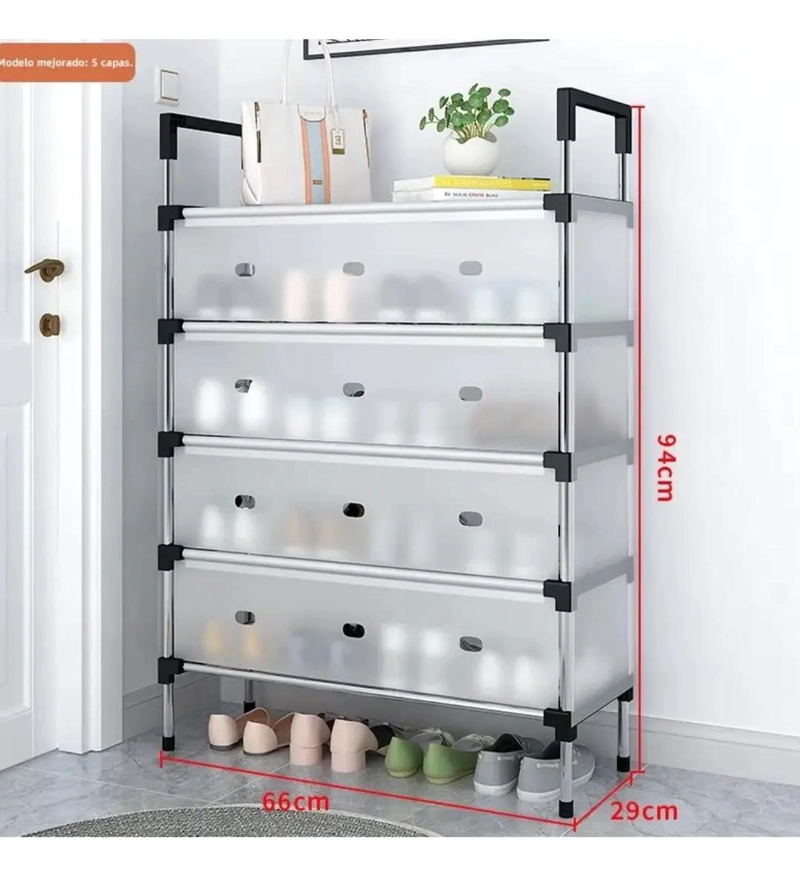 ZAPATERO ORGANIZADOR DE 5 NIVELES PARA CALZADO Y MAS - 2