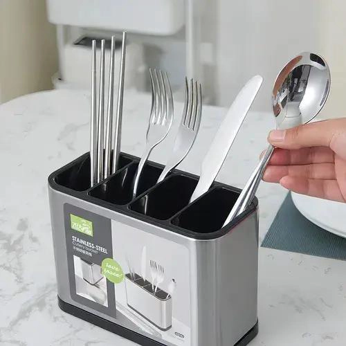 ESCURRIDOR DE CUBIERTOS DE ACERO INOXIDABLE PARA COCINA - 2