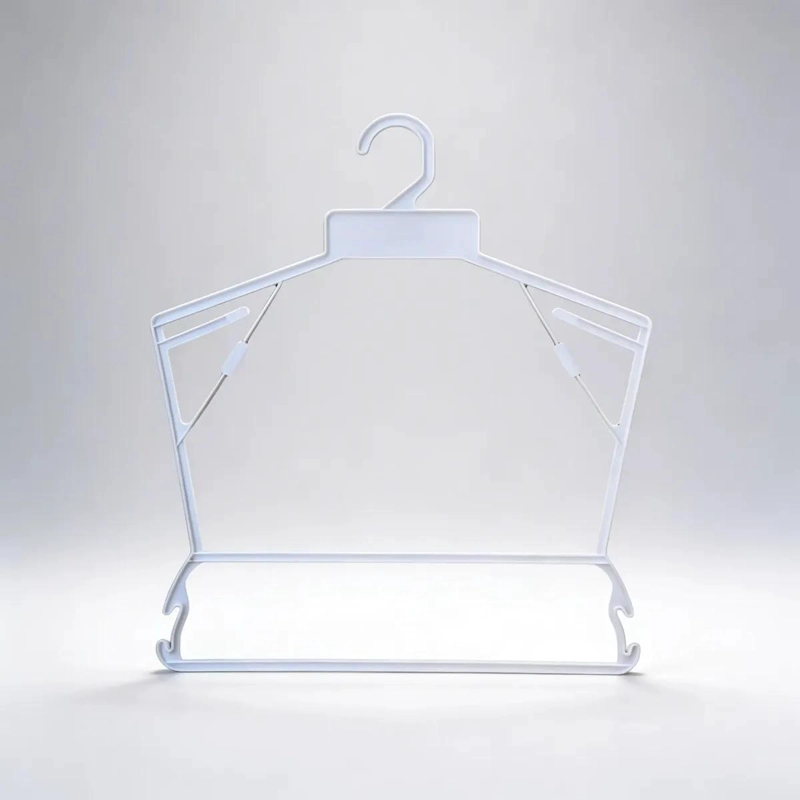 PACK DE 10 COLGADORES DE PLASTICO PARA LENCERIA Y ROPA - 1