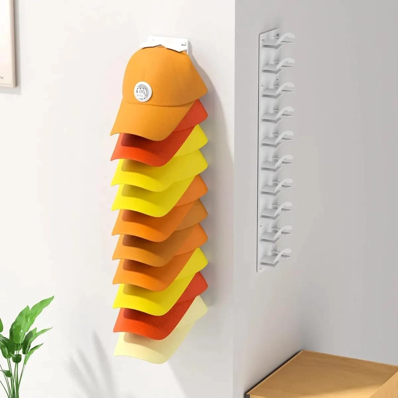 SOPORTE DE PARED PARA GORRAS, ORGANIZADOR DE SOMBREROS - 6