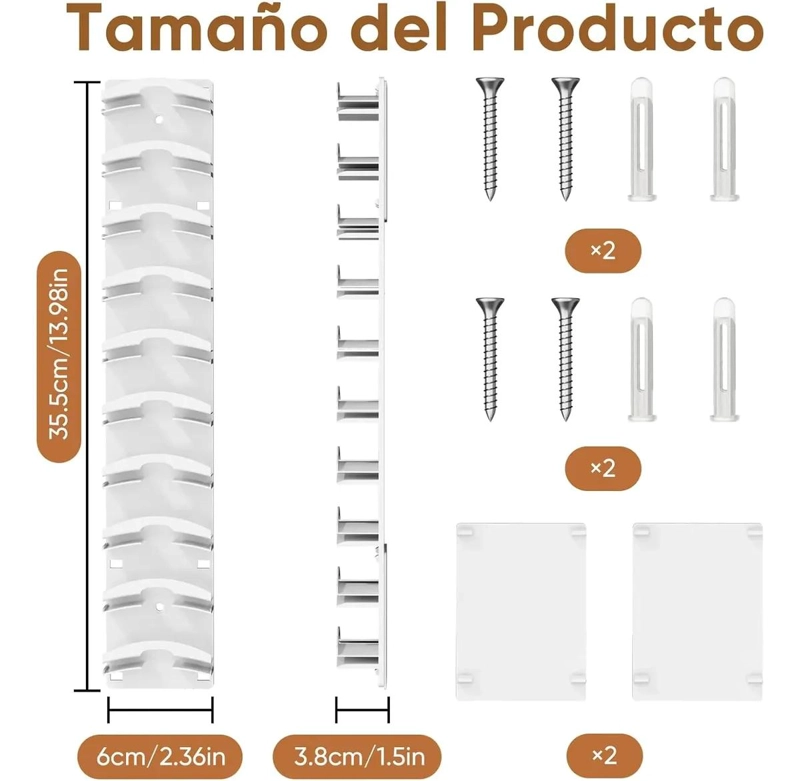 SOPORTE DE PARED PARA GORRAS, ORGANIZADOR DE SOMBREROS - 7