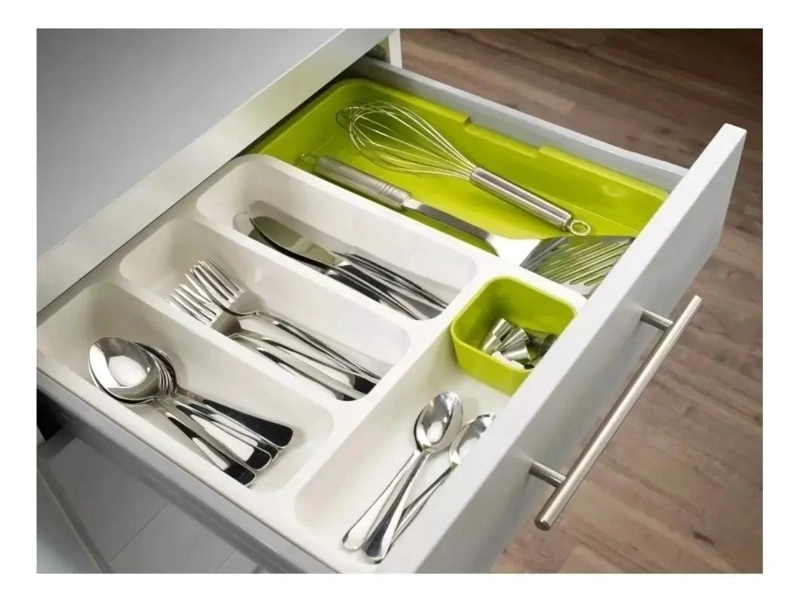 ORGANIZADOR EXTENSIBLE PARA CUBIERTOS Y CUCHILLOS DE COCINA - 8