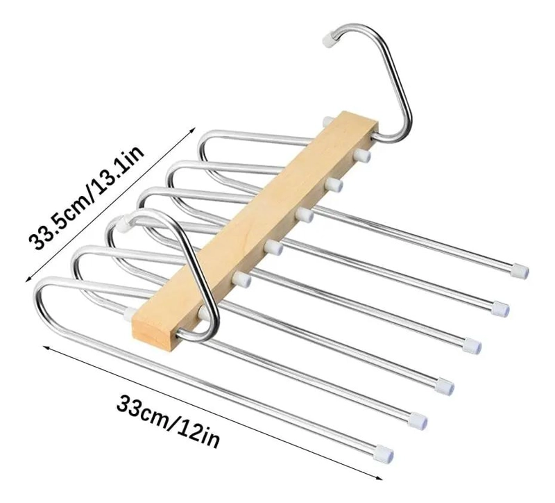 PERCHA COLGADOR PLEGABLE PARA ALMACENAMIENTO DE PANTALONES - 4