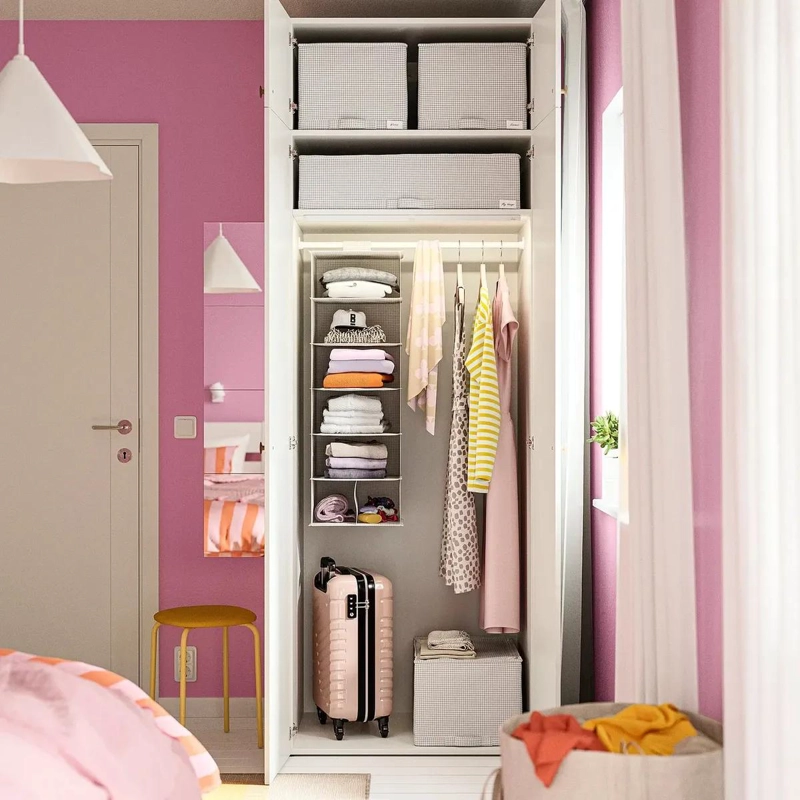 ORGANIZADOR COLGANTE PARA ROPA CON MULTIPLES COMPARTIMENTOS - 4