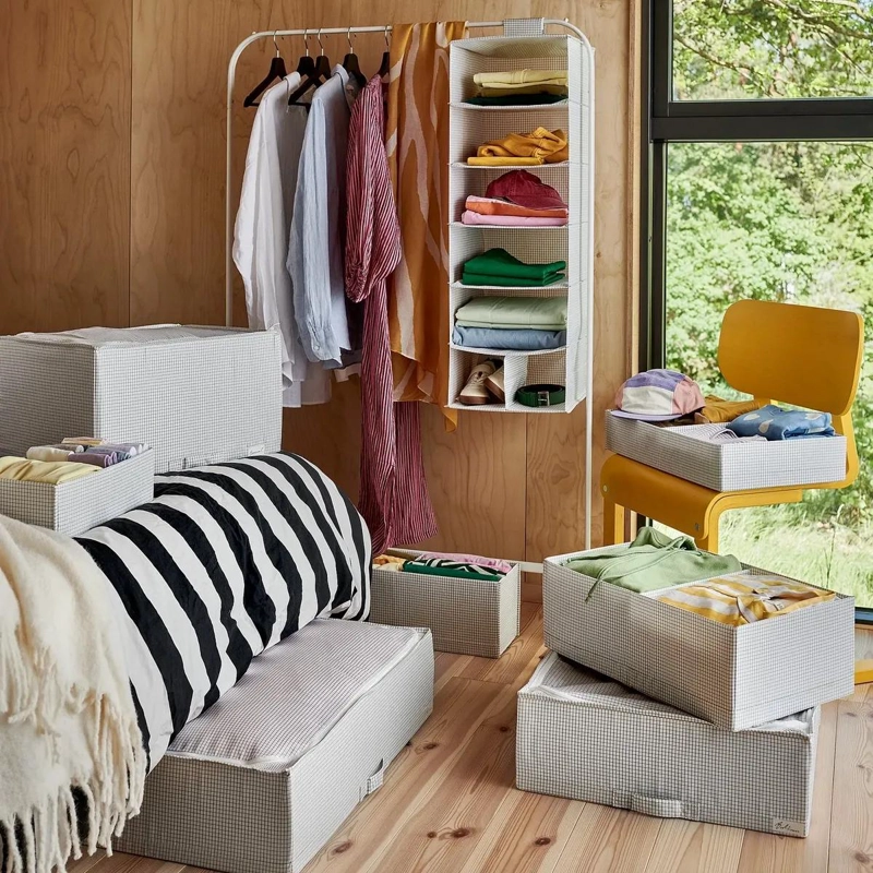 ORGANIZADOR COLGANTE PARA ROPA CON MULTIPLES COMPARTIMENTOS - 7