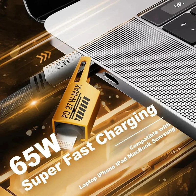 CABLE DE CARGA RAPIDA 4 EN 1 PARA IPHONE Y ANDROID - 6