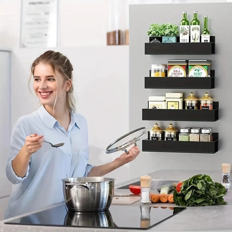 ESTANTES MAGNE TICOS PARA ALMACENAMIENTO EN COCINA Y BAÑO - 7
