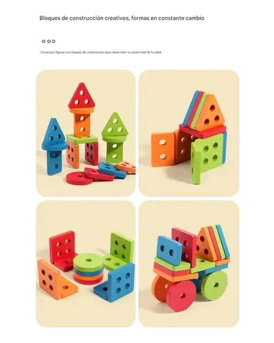 JUEGO EDUCATIVO MONTESSORI 7 EN 1 DE MADERA PARA NIÑOS - 4