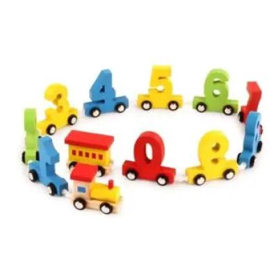 TREN GIRATORIO DE MADERA COLORIDO PARA NIÑOS - 2