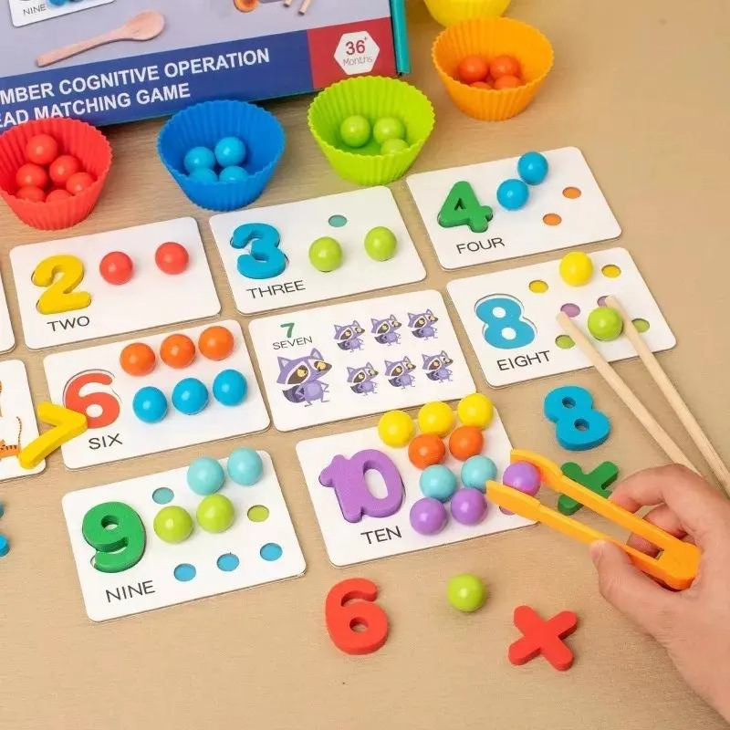 JUEGO DIDACTICO DE CONTEO PARA NIÑOS CON MATERIALES NATURALES - 7