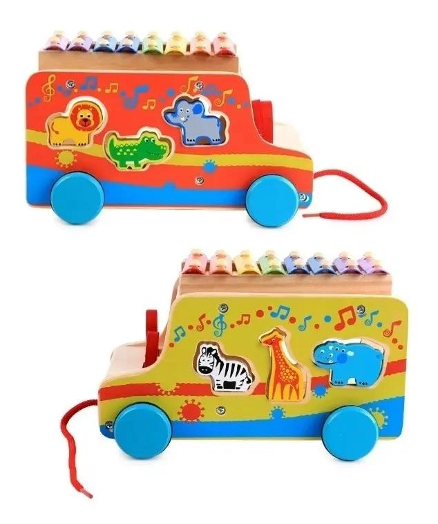 XILOFONO DIDACTICO DE MADERA MULTIFUNCIONAL PARA NIÑOS - 7