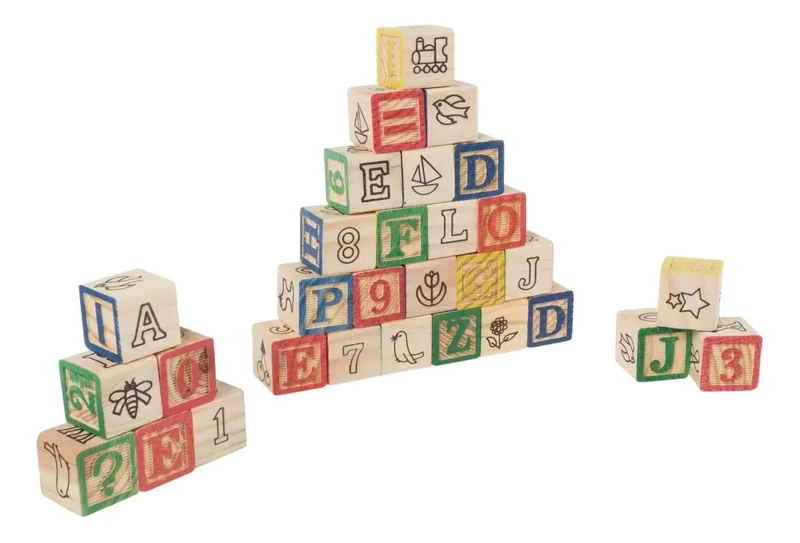CUBO DE MADERA DIDACTICO CON 48 PIEZAS PARA APRENDIZAJE - 2