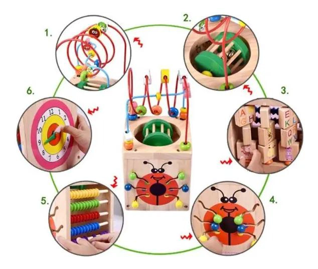 CUBO DE MOTRICIDAD MULTIFUNCIONAL PARA EL DESARROLLO INFANTIL - 6