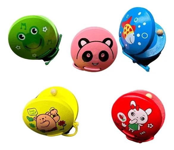 PACK DE 4 INSTRUMENTOS MUSICALES DE MADERA PARA NIÑOS - 4