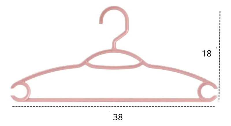 GANCHOS COLGADORES ANTIDESLIZANTES PARA ROPA EN SET DE 30 UNIDADES - 2