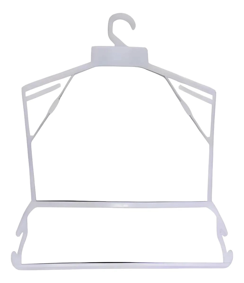 PACK DE 4 COLGADORES BLANCOS PARA LENCERIA Y ROPA - 2