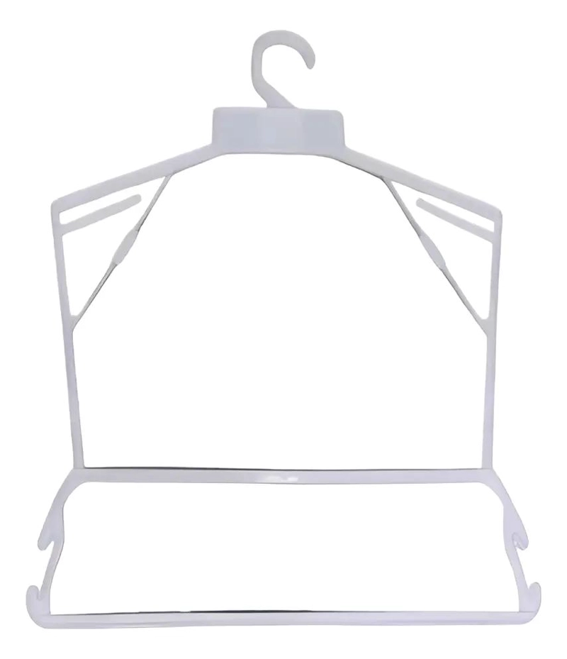 PACK DE 4 COLGADORES BLANCOS PARA LENCERIA Y ROPA - 4