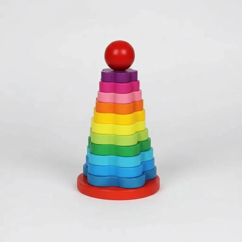 TORRE APILABLE DE MADERA PARA NIÑOS DE 2 A 4 AÑOS - 1