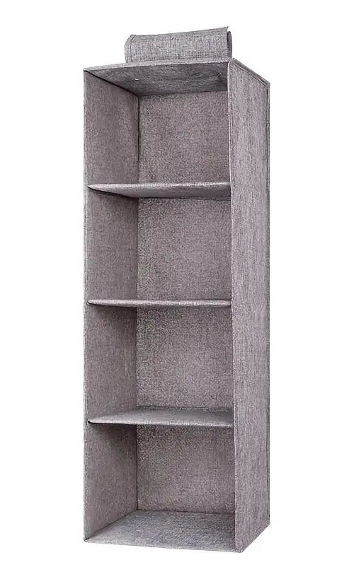 ORGANIZADOR DE ROPA COLGANTE PLEGABLE CON 4 CAPAS - 1
